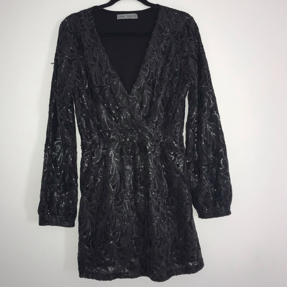 Black sequin dress